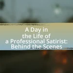 A Day in the Life of a Professional Satirist: Behind the Scenes