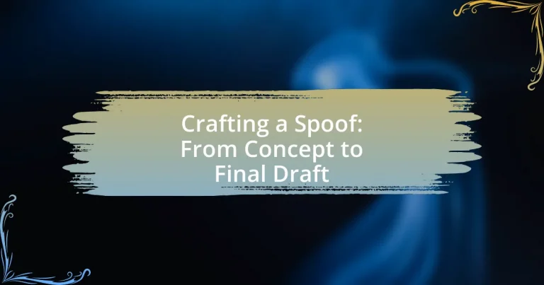 Crafting a Spoof: From Concept to Final Draft