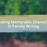 Creating Memorable Characters in Parody Writing