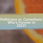 Politicians vs. Comedians: Who’s Funnier in 2023?