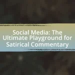 Social Media: The Ultimate Playground for Satirical Commentary