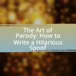 The Art of Parody: How to Write a Hilarious Spoof