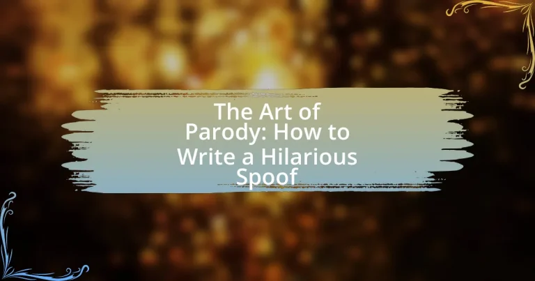The Art of Parody: How to Write a Hilarious Spoof
