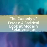 The Comedy of Errors: A Satirical Look at Modern Relationships