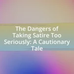 The Dangers of Taking Satire Too Seriously: A Cautionary Tale