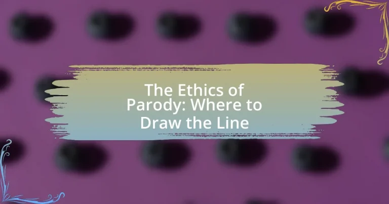 The Ethics of Parody: Where to Draw the Line