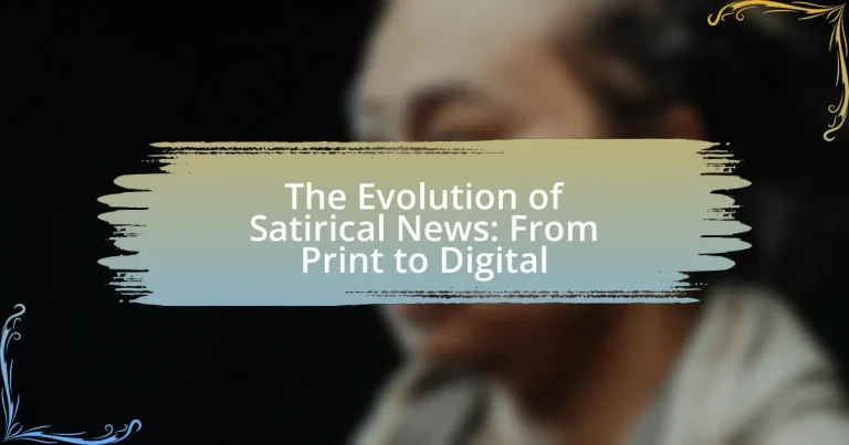 The Evolution of Satirical News: From Print to Digital