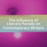 The Influence of Literary Parody on Contemporary Writers