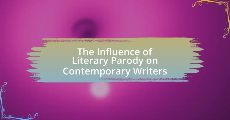 The Influence of Literary Parody on Contemporary Writers