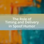 The Role of Timing and Delivery in Spoof Humor