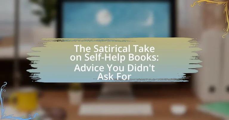 The Satirical Take on Self-Help Books: Advice You Didn’t Ask For