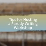 Tips for Hosting a Parody Writing Workshop